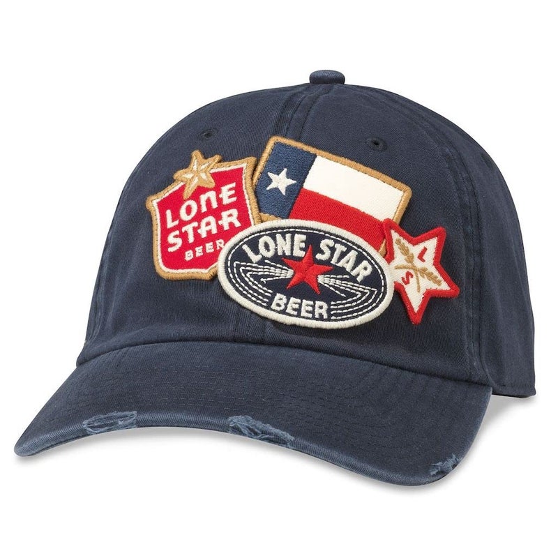 AMERICAN NEEDLE Texas Lone Star Beer Officially Licensed Iconic Adjustable Baseball Hat (PBC-1907B-NAVY) - Image 1